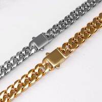 Curb Cuban Link Chain for Women Men Stainless Steel HipHop Miami Charm Luxury Necklace Bracelet Fashion Accessories Jewelry Gift Fashion Chain Necklac