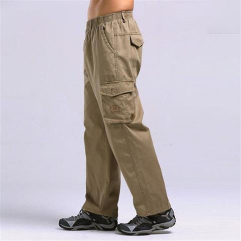 ใหม่-กางเกงคาร์โกรุ่นแต่ขายดีมากกก-กางเกงหลวมหลายกระเป๋าทรงตรงกา-กางเกงขายาว-ชาย