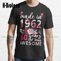 Made In 1962 60 Years Of Being Awesome - Funny Gift For Trending T-Shirt Work Shirt Outdoor Simple Vintag Casual T Shirts