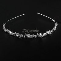 ❄✁✣ Crystal Wedding Flower Bridal Tiara Crown For Women Prom Diadem Hair Ornaments