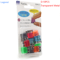 ?【Lowest price】Legend 10/20pcs MINI Color Paper clips set ที่คั่นหน้าไฟล์ Index Holder CLAMP