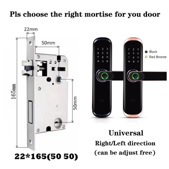 yoheen-สมาร์ทล็อกประตูดิจิตัลไร้สายจับลายนิ้วมือไฟฟ้าพร้อมการ์ดเอ็นเอฟซีอาร์เอฟไอดีรหัสและรีโมตปลดล็อค-app-wifi-tuya