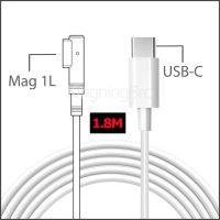 【♕】 ZOROOM USB C Type C ถึง T Type L สายหักศอกสำหรับ MagSaf * 1 2สายเคเบิลสำหรับ MacBook A1278 A1502 A1398 A1466 45W 60W 85W สายชาร์จแบตเตอรี่