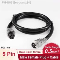 GX16 1m Extension Cable Wire Waterproof Aviation Connector Adapter Docking Male Female Plug Socket M16 2Pin 3 4 5 6 7 8 9 10 Pin