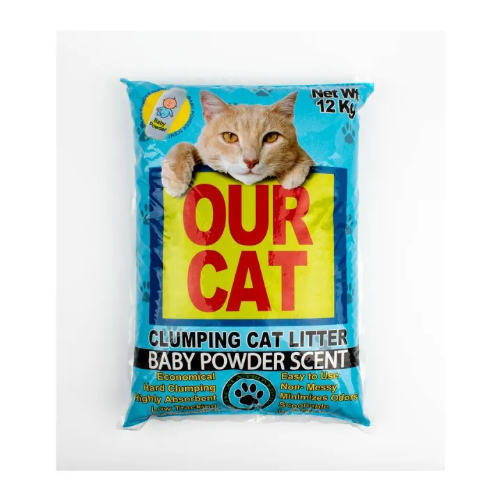 Our Cat Clumping Cat Litter Baby Powder Scent 12kg Lazada PH