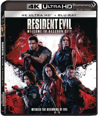 Resident Evil: Welcome To Raccoon City /ผีชีวะ: ปฐมบทแห่งเมืองผีดิบ (4K+Blu-ray) (4K/BD มีเสียงไทย มีซับไทย) (Boomerang) (แนะนำ)