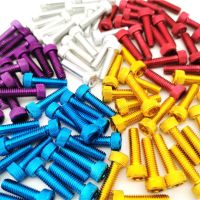 10pcs colorful universal 6MM racing motocross part kit fairing dirt pit bike moto fixing Nuts Bolts accessories motorcycle screw Nails  Screws Fastene