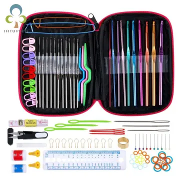 8pcs Small Crochet Hooks Needles Stitches Knitting Craft Case Crochet Set