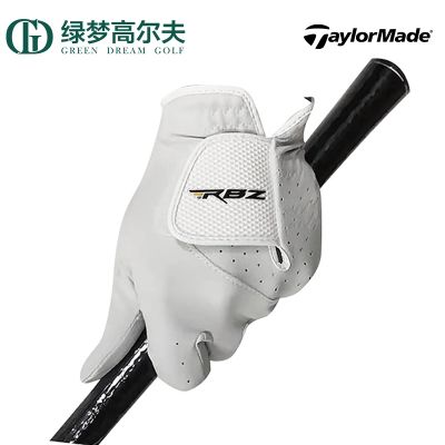 TaylorMade Taylor May ถุงมือกอล์ฟ RBZ ของผู้ชายพร้อมถุงมือทนต่อการเสียดสีไม่ลื่นมือซ้ายเดียวหนังแกะ