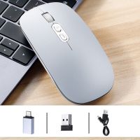 Wireless Bluetooth Mouse Rechargeable Slim Silent Mouse,Portable DPI Levels Mouse For Macbook Android Windows PC Ipad