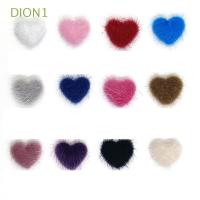 Dion1 ลูกบอลแม่เหล็ก ขนปุย รูปหัวใจ 3D ถอดออกได้ สําหรับตกแต่งเล็บ Diy