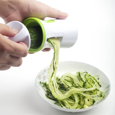 Spiralizer เครื่องสไลด์ผักทรงเกลียวเครื่องตัดผัก1PCS ใช้งานหนักเครื่องตัดบวบพาสต้าก๋วยเตี๋ยวสปาเกตตี