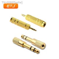 ☄ faefw 10pcs Microfone Conector Channel 6.35mm a 3.5mm Para Amplificador Adaptador de Áudio Banhado A Ouro Conversão Plug