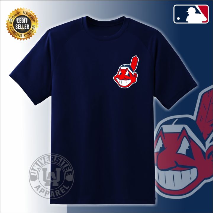 CLEVELAND INDIANS MLB MAJESTIC AUTHENTIC COOL BASE ADULT NAVY BLUE JERSEY  NWT