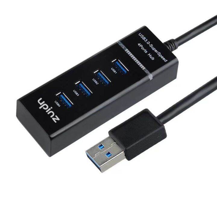 usb-hub-3-0-high-speed-4-port-ปลั๊กusb-สำหรับ-เชื่อมต่อกับคอมพิวเตอร์-โน็ตบุ๊ค-เมาท์-ถ่ายโอนข้อมูล