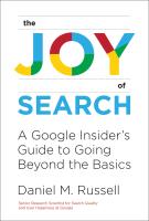 หนังสืออังกฤษใหม่ The Joy of Search : A Google Insiders Guide to Going Beyond the Basics [Paperback]