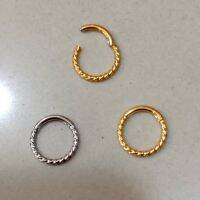 Stainless Steel Fancy Design Nose Piercing Septum Clickers or จิวสแตนเลสใส่จมูกและหูแบบคลิ้กและเจาะ