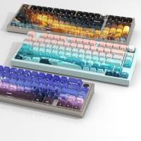 [ใหม่] ThickPBT Keycaps 125ชิ้นคู่ยิงชุดปุ่มกด CherryMX สวิทช์กล