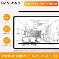 For iPad 10th Magnetic Paper Like Film For iPad Pro 12.9 11 Air 9.7 10.5 10.9 iPad 10.2 7th 8th 9th mini 4 5 6 Screen Protector Bag Accessories