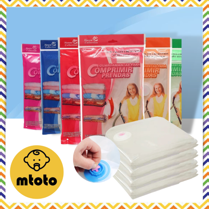 Mtoto ถุงสูญากาศ ถุงเก็บแบบใส ถุงใส่ผ้าสูญญากาศ ถุงเก็บเสื้อผ้า ถุงใส่ ...