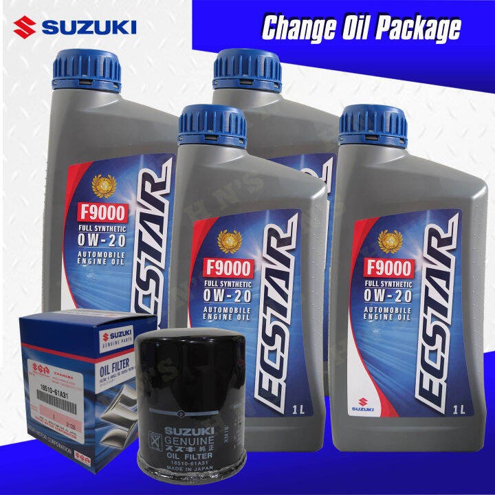 Suzuki Genuine Ecstar 0W-20 Oil Change Package for Suzuki Grand Vitara ...