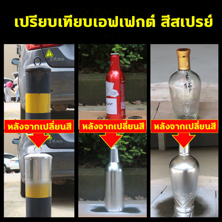 สีพ่นล้อแม็ก-สีสเปรย์พ่นล้อ-สีพ่นรถยนต์-สีโครเมี่ยมเเท้-ขัดเงาโลหะ-350ml