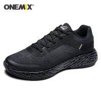 Onemix Mens Running Shoes for Man high-tech Marathon Sneakers Outdoor Breathable Anti-skid Walking Sports Jogging Footwear