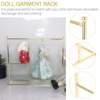 Special Offers Rack Clothes Clothing Dress Garment Holder Hangers Mini Pet Miniature Metalhanger Furniture Dog Coat Cat Dolls Hanging Storage