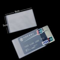 【CW】10 PcsSet Transparent Credit Card Cover PVC Men Womens Protect Bus Business Bank ID Card Holder Bag Pouch Case