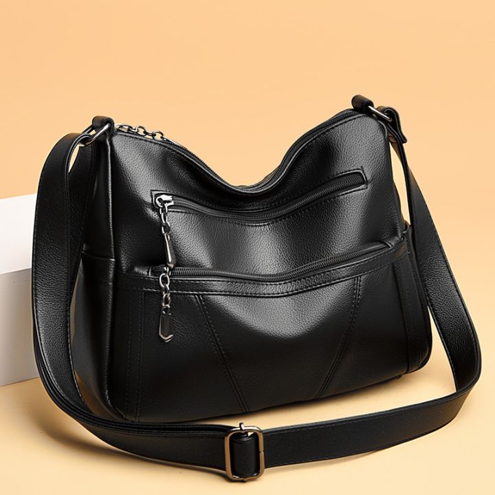 handbag-branded-2021-ใหม่ห้ากระเป๋าความจุขนาดใหญ่กระเป๋าแม่แฟชั่นรถเย็บหนังนิ่มกระเป๋าสะพายไหล่สีทึบกระเป๋าผู้หญิง