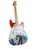 Fender Stratocaster Eric Clapton กีตาร์ไฟฟ้าพร้อมลายเซ็นเมเปิ้ลคอปิ๊กอัพเทรโมโลบริดจ์แบบกีตาร์มืออาชีพ