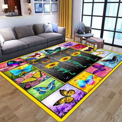 Dinosaur 3D Printed Carpet Cartoon Kids Bedroom Play Mat Soft Flannel Memory Foam Girl Room Area Rug and Carpets for Living Room