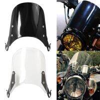 1PCS Motorcycles Custom Compact Sport Wind Deflector Retro Windshield 4-7 Headlight Universal Fit For Yamaha Harley