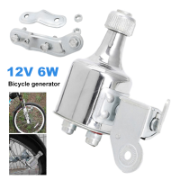 เครื่องกำเนิดไฟฟ้าไฟจักรยาน12V 6W Dynamo จักรยานใส่เครื่องยนต์ไฟท้ายไฟหน้าติดตั้งง่ายอุปกรณ์เสริมมอเตอร์