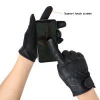 QIANGLEAF Goat Leather Motorcycle Cycling Sport Safety Protection Gloves Mens Driving Mittens Wholesale Sample 550SY