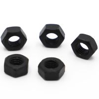 2-50pcs Black Grade 8.8 Oxide Carbon Steel DIN934 Metric Hexagon Hex Nut M2 M2.5 M3 M4 M5 M6 M8 M10 M12 M14 M16 M18 M20 M22 M24 Nails  Screws Fastener