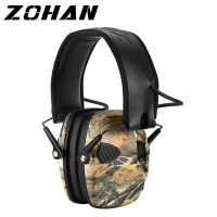 ZOHAN ยุทธวิธีป้องกันเสียงรบกวน Earmuff สำหรับการล่าสัตว์ยิงหูฟังลดเสียงรบกวนอิเล็กทรอนิกส์ได้ยินป้องกันหูป้องกัน