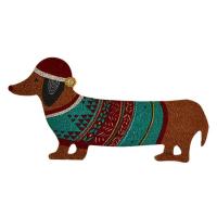 Cute Christmas Doormat Christmas Dog Doormat Decor Winter Christmas Holiday Welcome Floor Mat Rug Entryway for Front Porch Farmhouse Decor cosy