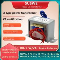 EI41 power transformer 3W db-3va AC 220V to DC 6V/9V/12V/15V/18V/24V single and double output transformer Pure copper wire Power Supply Units