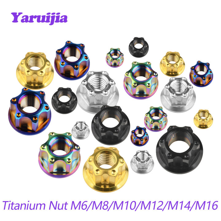 yaruijia-น๊อตไทเทเนียม-m6m8m10m12x1-25m14x1-5m16x1-5น๊อตหน้าแปลน-torx