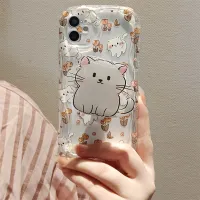 เคสสำหรับ OPPO A78 A17 A17k A57 A77 A77s A76 A96 A16 A16s A15 A94 A15s A5s A7 A33 A3s 3D A95น่ารักที่มีหยักโค้งมนนิ่ม