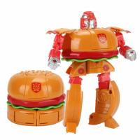 Burger Transformation หุ่นยนต์ของเล่น Deformation French Fries เค้กอาหารพลาสติก Play Collection เด็กที่ดีที่สุดของขวัญการศึกษา Toy