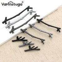 ✙ 96mm 128mm Fashion Tree Branch Furniture Handle Black Silver Bronze Kitchen Cabinet Handles Drawer Knobs Door Pulls Hardware