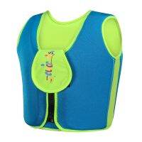 Kids Neoprene Life Vest -  Small Size Life Jacket for Children Below 9 Years Old Pool Swimming Water Sports Blue/Green 10kg-23kg  Life Jackets