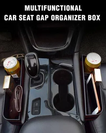 1pc Car Seat Gap Organizer, Multi-functional Cute Storage Box For