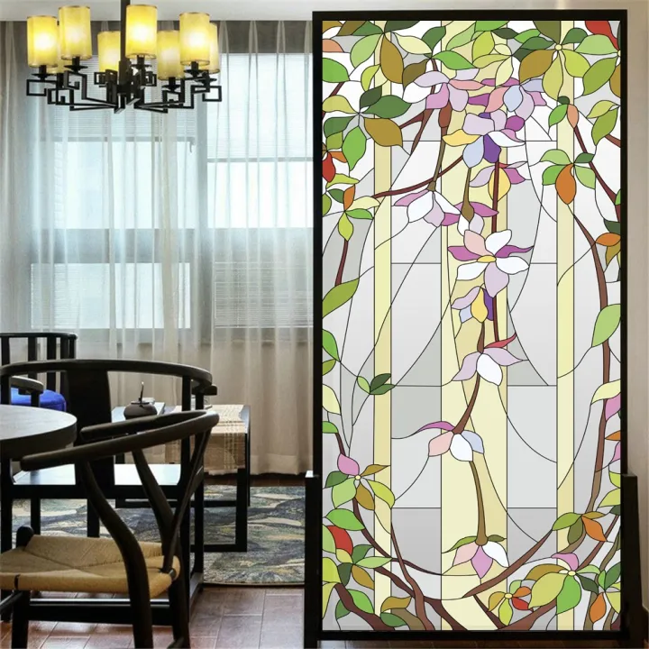 privacy-windows-film-orchid-flower-stained-glass-window-stickers-static-cling-decorative-frosted-window-films-window-coverings