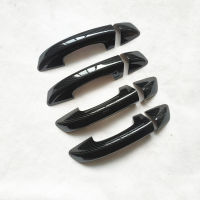 สำหรับ Superb 2 MK2 2010 2011 2012 2014อุปกรณ์เสริมประตู Handle Cover Trim จับครอบคลุมเลียนแบบคาร์บอนไฟเบอร์