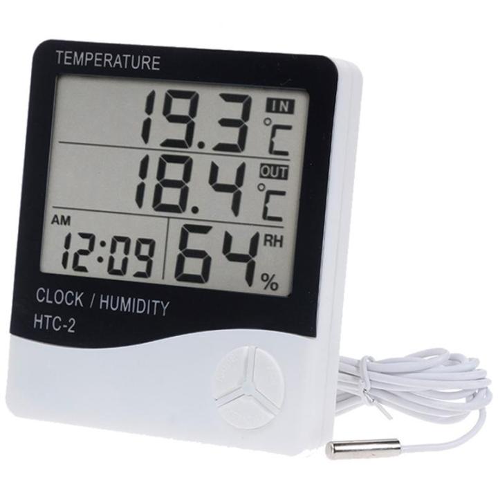 Indoor Digital Thermometer Home Hygrometer,Accurate Outdoor Mini Temperature  Monitor,Humidity Gauge Indicator Thermometer For Room With Alarm Clock