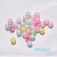 【YF】✁  Jewelry Making Accessories Round Shaped Beads Color 8MM Spacer Bead Department 100pcs