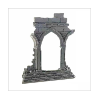 Office Desktop Decoration Sculpture Time Space Portals Resin Statue Ruined Archway Portals Holder Home Office